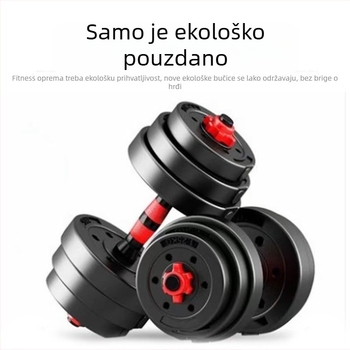 Ekološki cementni komplet bučica za kućnu uporabu, podesiv 20–30 kg, s šipkom i bučicama