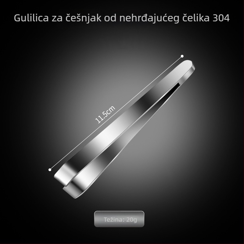 Friendship Nehrđajući čelik – olupač češnjaka i preša za češnjak, moderni minimalistički kuhinjski alat