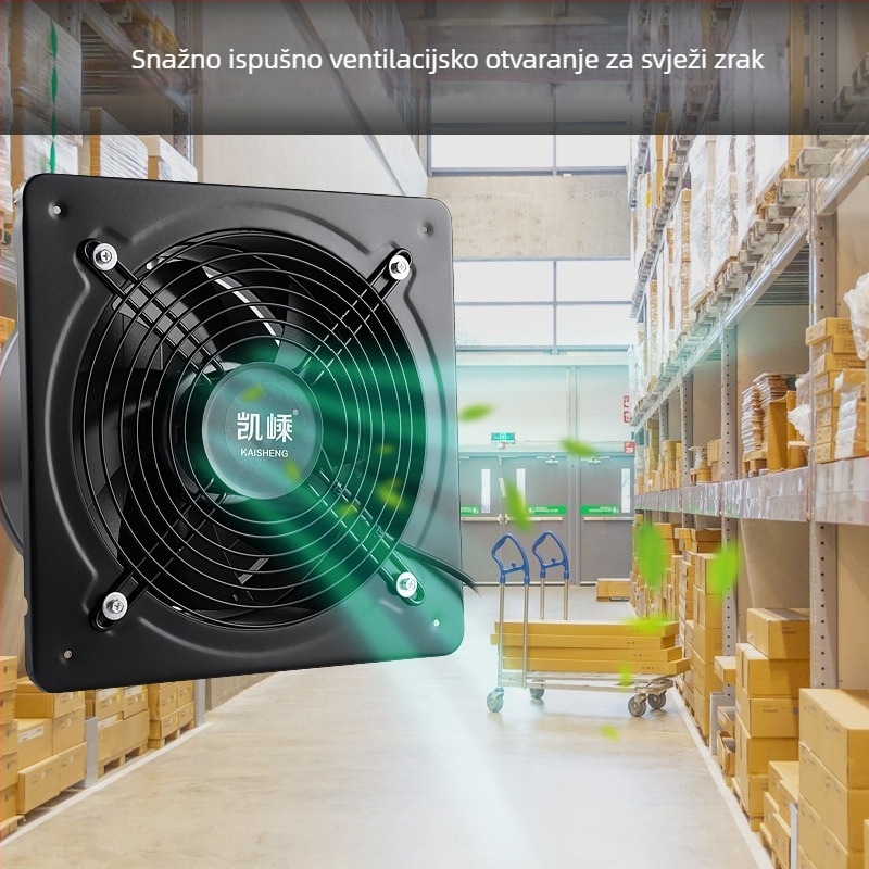 Moćan kuhinjski ispušni ventilator, 6–12 inča, tiha ventilacija, prozorski ispušni ventilator od 10 inča