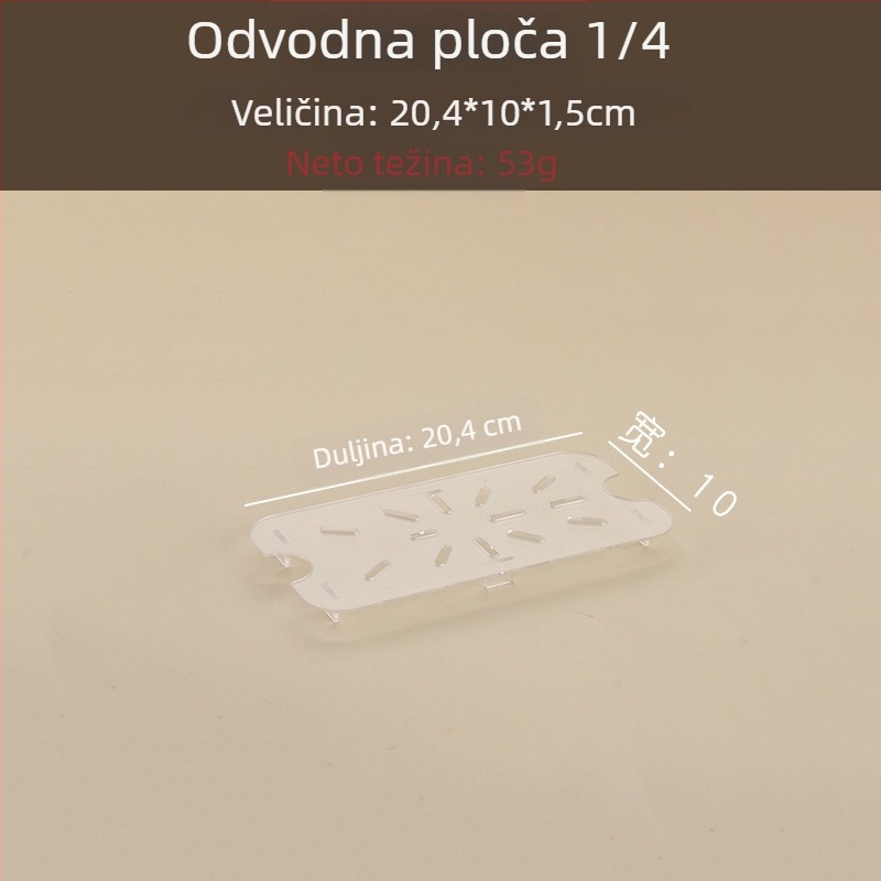 GN bazen za odvodnju s vodonepropusnom pločom za voće i povrće