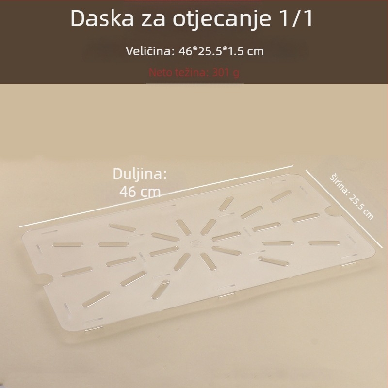 GN bazen za odvodnju s vodonepropusnom pločom za voće i povrće