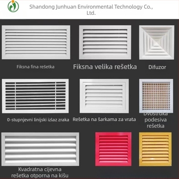 Kružni poklopac od aluminijske legure za rešetku ventilacije ABS klimatizacije, jednostrana lamela