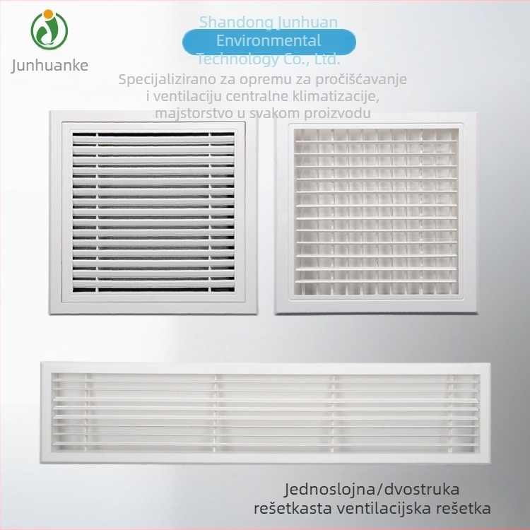 Kružni poklopac od aluminijske legure za rešetku ventilacije ABS klimatizacije, jednostrana lamela
