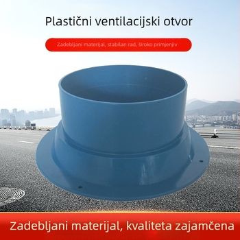 Plastični panel za ventilaciju svježeg zraka za unutarnje kanale, izlaz zraka od aluminijske legure, jednostruki tihi izlaz zraka