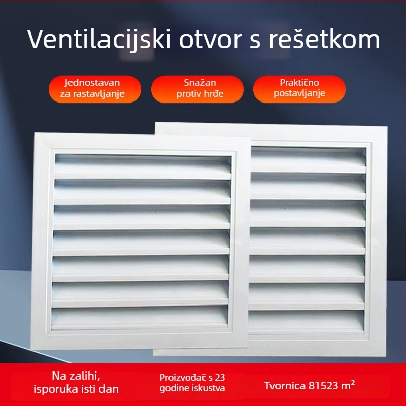 Jednostrani lamelirani zračni otvor s apsorpcijom zvuka