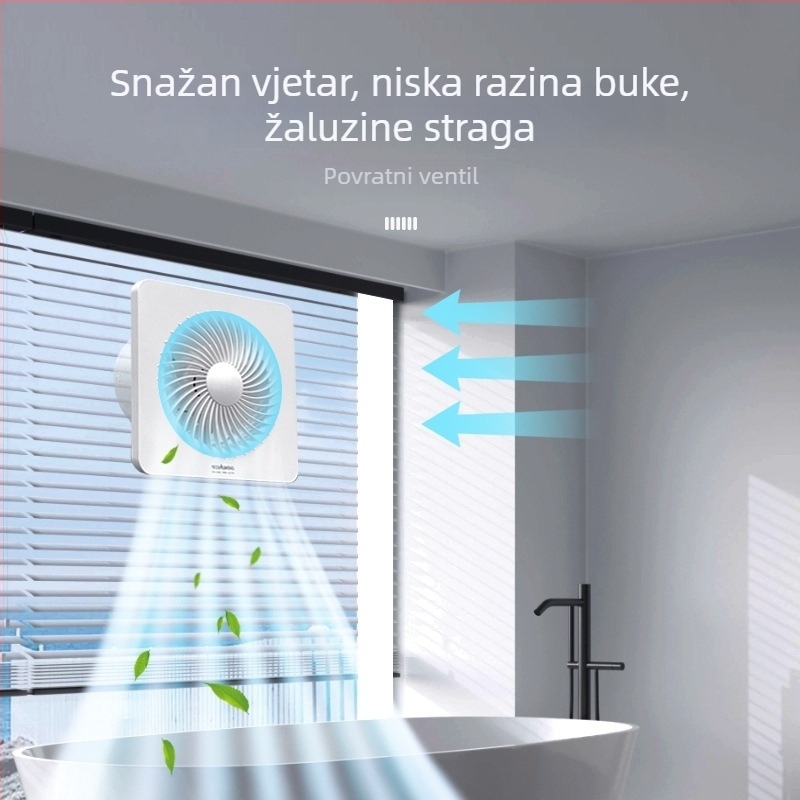 Ventilator za kupaonicu i kuhinju, stakleni prozorski tip, kružnog oblika (APC-J, 220V)