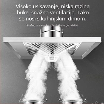 Set od nehrđajućeg čelika za kućnu upotrebu, pogodna za tradicionalne štednjake, visoko učinkovito uklanjanje dima