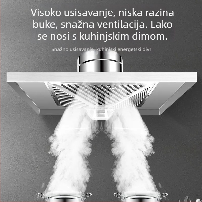 Set od nehrđajućeg čelika za kućnu upotrebu, pogodna za tradicionalne štednjake, visoko učinkovito uklanjanje dima