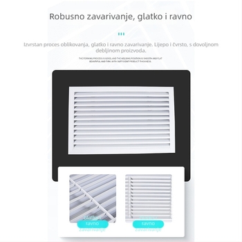 Aluminijske lamelne žaluzije za izlaz centralne klimatizacije, bolnica bez prašine