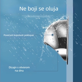 304 nehrđajući čelik, kuglasti izlaz zraka za napa, vanjski zid ventilacije, otporan na kišu, zaštita od ptica i komaraca, vjetrozaštitni kapak