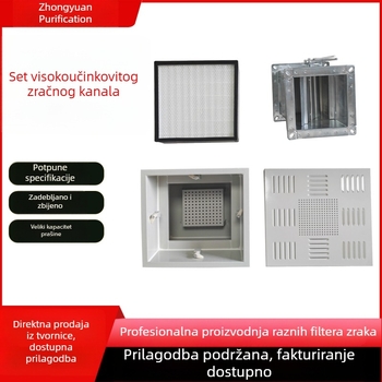 Prilagođeni četvero-filtrni komplet izlaz zraka visokih performansi, samoočistivi pročišćivač za prašnu radionicu, regulator centralne klimatizacije i difuzijska ploča