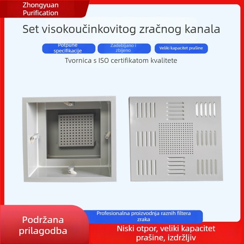 Prilagođeni četvero-filtrni komplet izlaz zraka visokih performansi, samoočistivi pročišćivač za prašnu radionicu, regulator centralne klimatizacije i difuzijska ploča