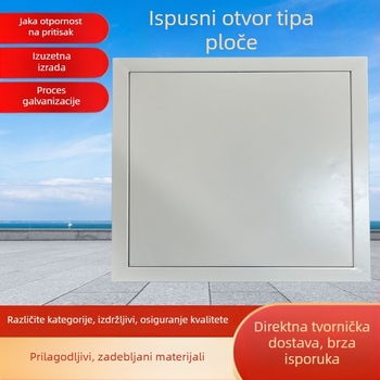 Building Beauty Kvadratni difuzor za strop, ispuštanje dima, galvanizirano čelik, ventilacijska oprema