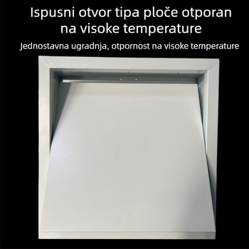 Building Beauty Kvadratni difuzor za strop, ispuštanje dima, galvanizirano čelik, ventilacijska oprema