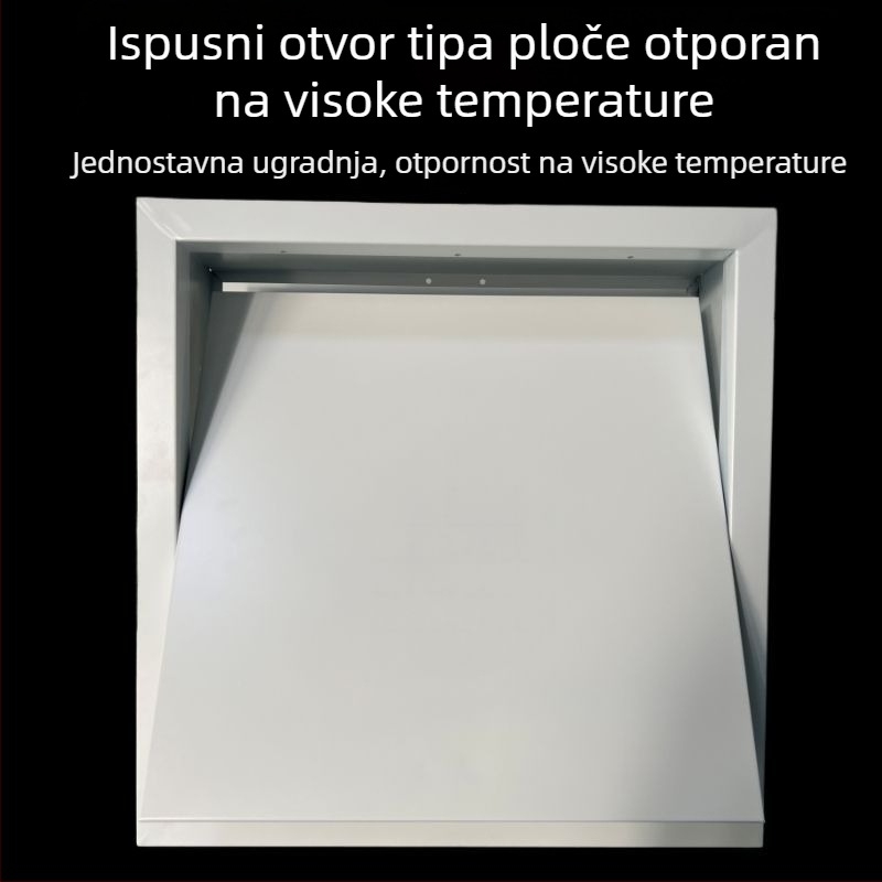 Building Beauty Kvadratni difuzor za strop, ispuštanje dima, galvanizirano čelik, ventilacijska oprema