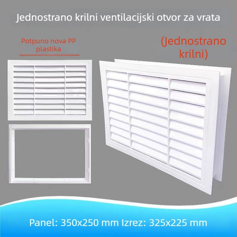 Dekorativni poklop inspekcijskog otvora lameliranog zraka u sustavu centralne klimatizacije