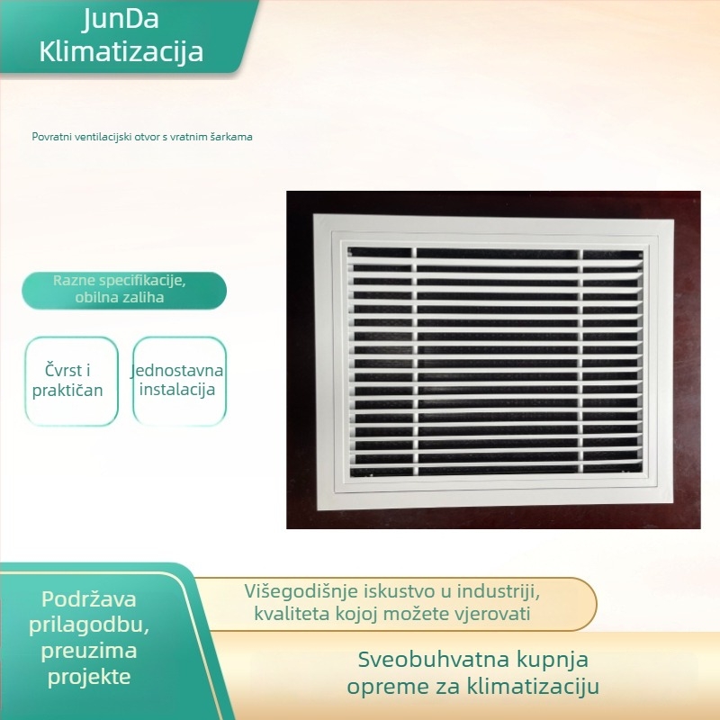 Aluminijska legura, središnji izlaz zraka klimatizacije, rešetka s linearnim lamelama