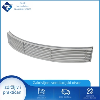 Aluminijski otvori za zrak za sustav centralne klimatizacije: lukasti, u obliku ventilatora i linearni tip