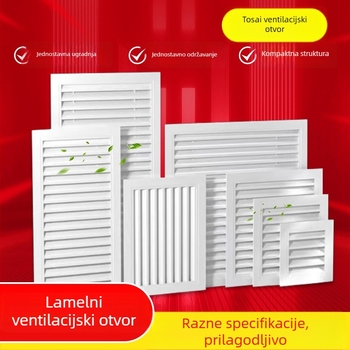 ABS jednostruka lamelarna rešetka za ventilaciju od nehrđajućeg čelika i aluminijske legure