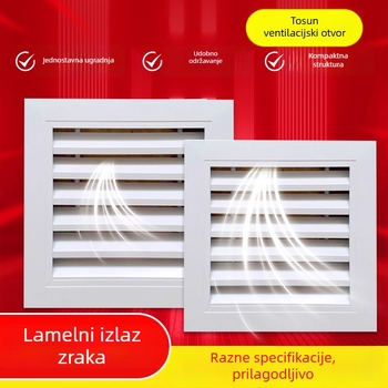 ABS jednostruka lamelarna rešetka za ventilaciju od nehrđajućeg čelika i aluminijske legure