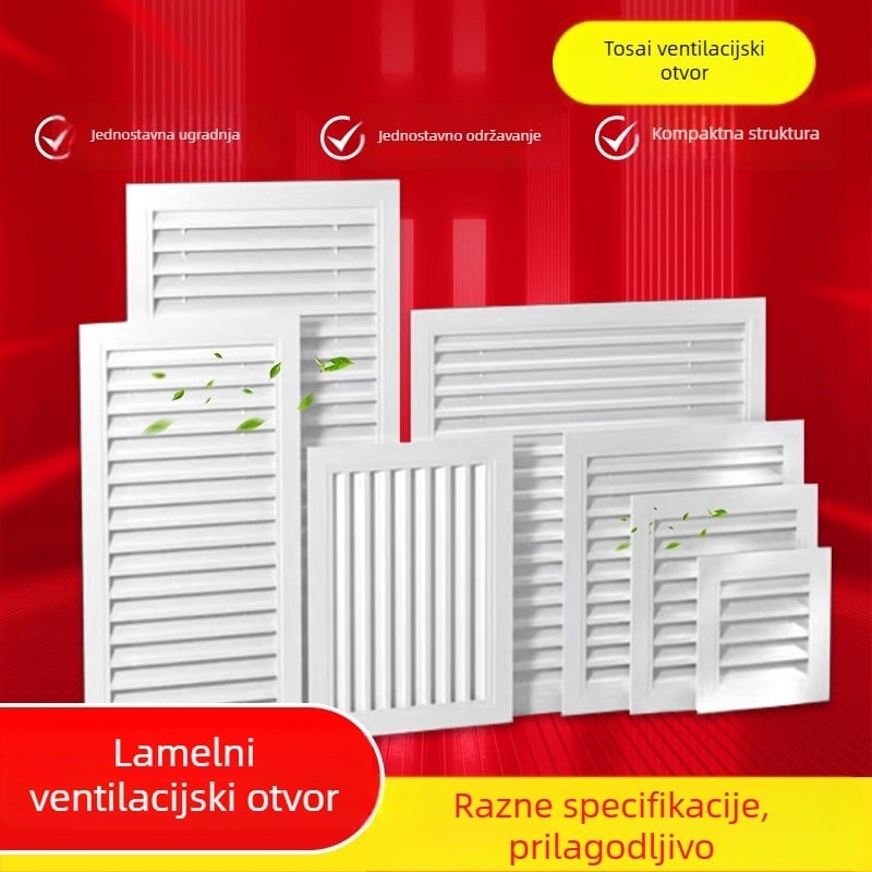 ABS jednostruka lamelarna rešetka za ventilaciju od nehrđajućeg čelika i aluminijske legure