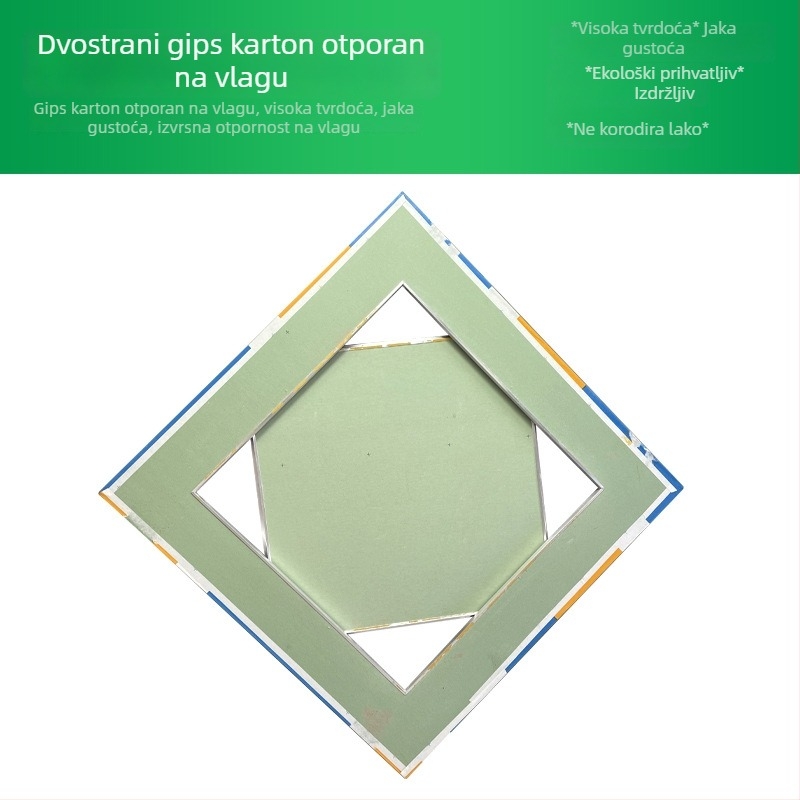 Otvoren pristupni panel za gip ploču s dvostrukim aluminijskim rubom i aluminijskim okvirom za stropnu ventilaciju