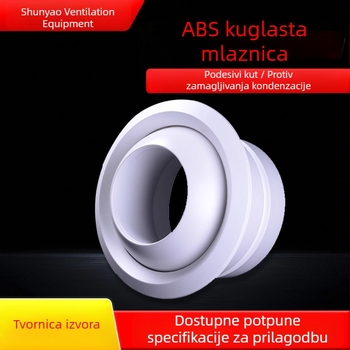 Anti-fog sferni izlaz zraka za središnju klimatizaciju (ABS plast / aluminijska legura)