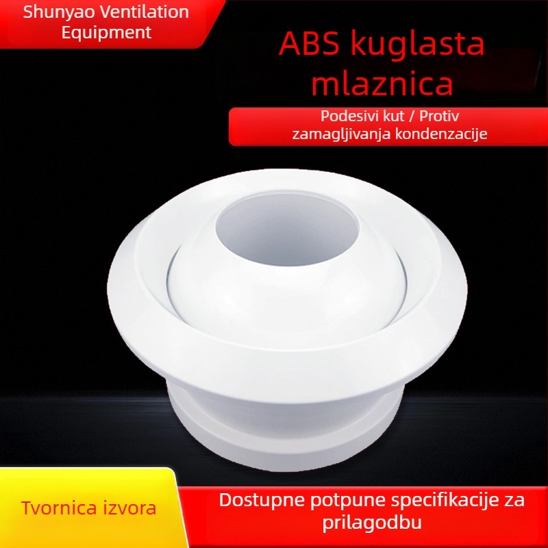 Anti-fog sferni izlaz zraka za središnju klimatizaciju (ABS plast / aluminijska legura)