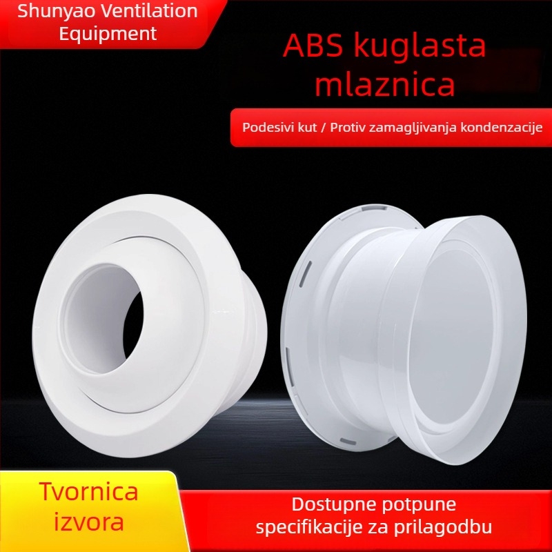 Anti-fog sferni izlaz zraka za središnju klimatizaciju (ABS plast / aluminijska legura)