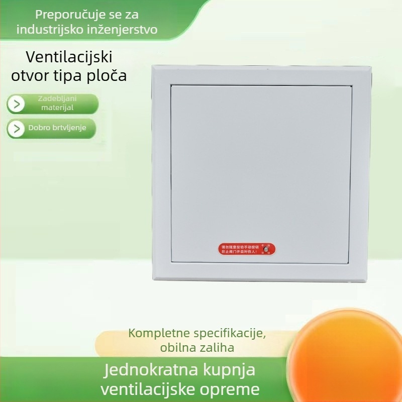 Panelni ventil za dim s daljinskim i lokalnim upravljanjem, električni panelni ventil za dim, protupožarna ventilacija s više listova, obično zatvoren