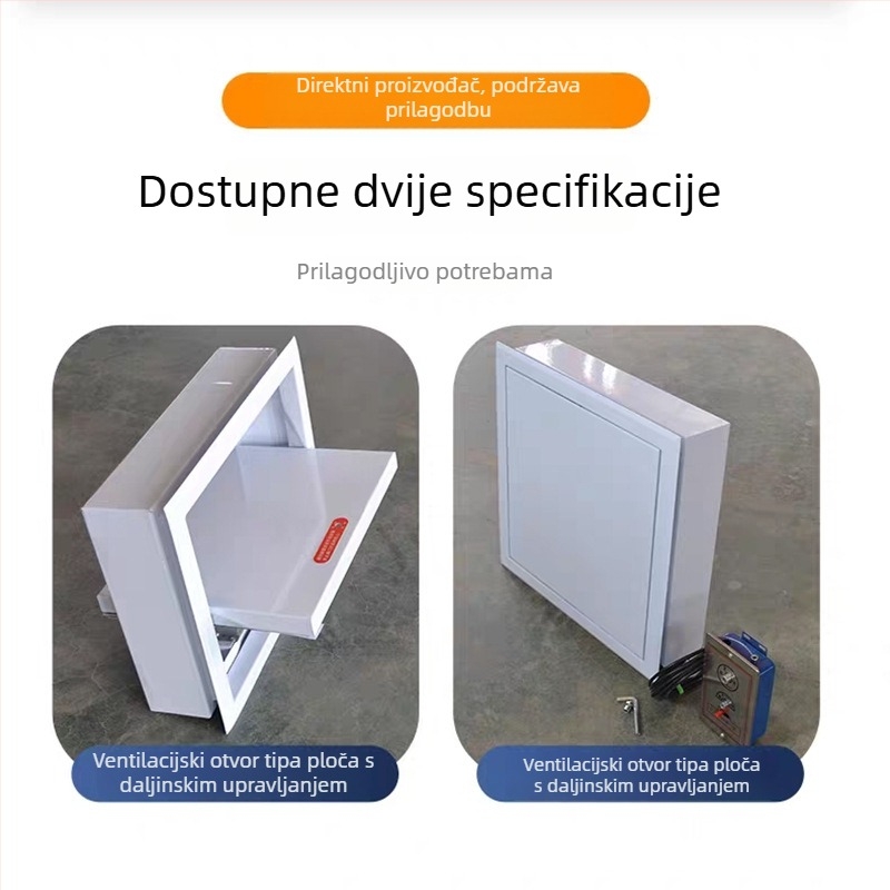 Panelni ventil za dim s daljinskim i lokalnim upravljanjem, električni panelni ventil za dim, protupožarna ventilacija s više listova, obično zatvoren