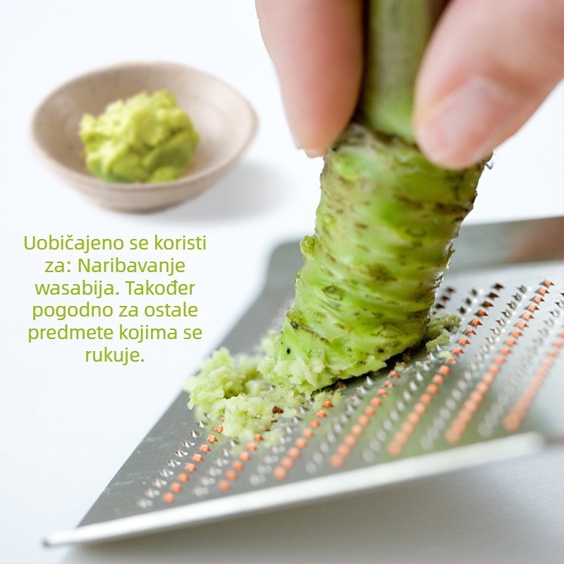 Ručni mljević za wasabi, đumbir i češnjak, nehrđajući čelik