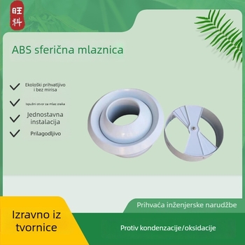 ABS sferna mlaznica izlaz zraka klima uređaja, podesiva