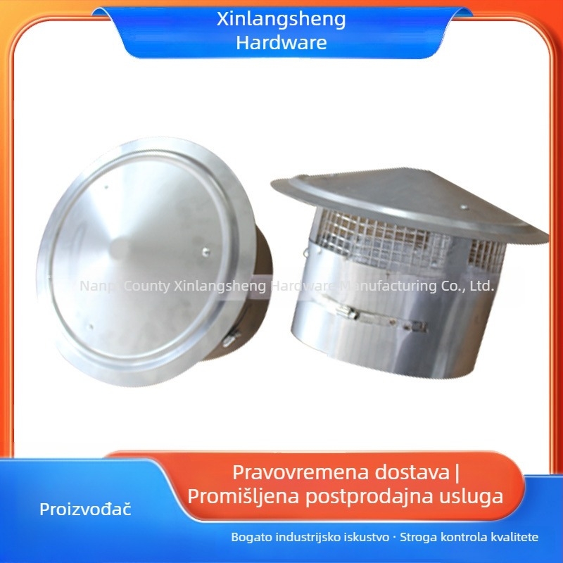 Nehrđajući čelični kišni kap za vanjsku ventilacijsku cijev i dimnjak