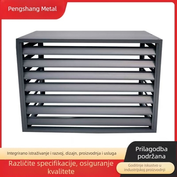 Prilagođena perforirana lamela za kućište klima uređaja za obnovu starog kvarta - aluminijska legura, željezo ili nehrđajući čelik, model 45