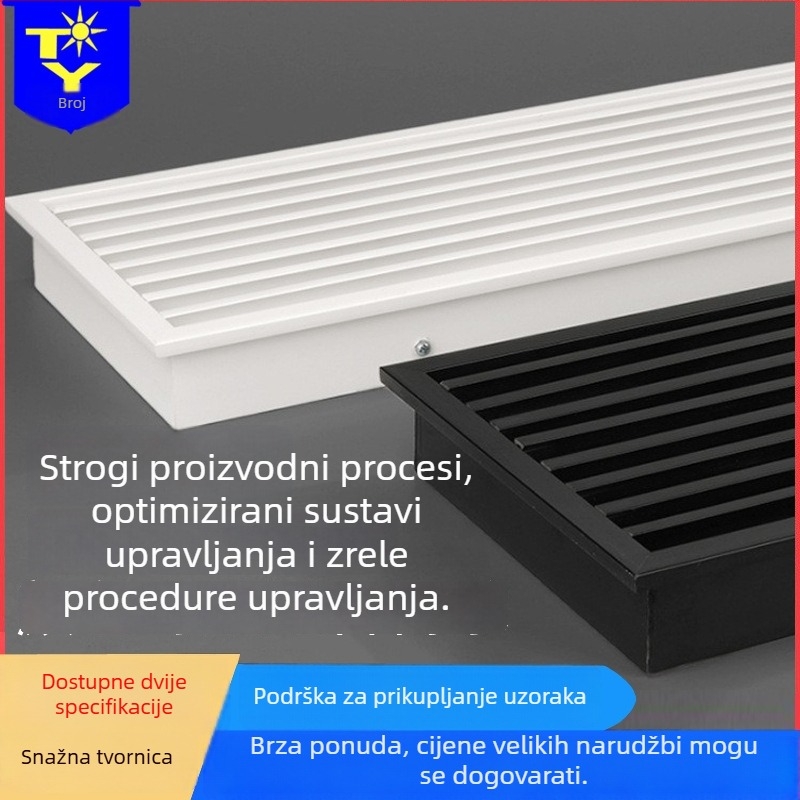 Ugrađena izlaz za klimatizaciju bez okvira, ultra uski linearni dizajn trake, nevidljiva unutarnja vratna rupa za zrak 1,0 cm