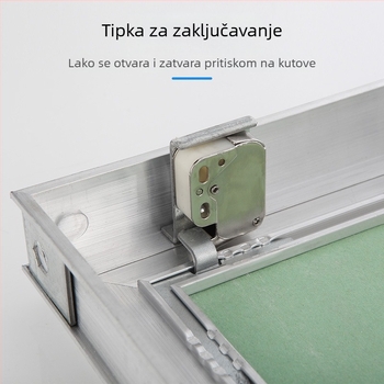 Skriti pristupni panel od aluminijskog legura za plafon od gipsane ploče — pritisnite za otvaranje, dekorativan skriveni inspekcijski otvor za centralnu klimatizaciju