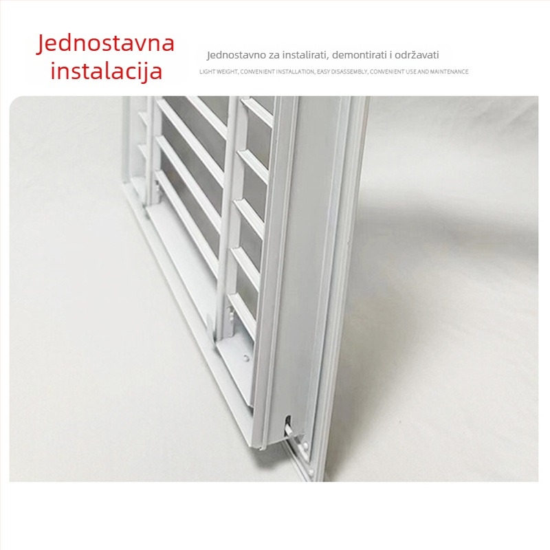 Lamelirani ventil povratnog zraka od aluminijske legure za vanjsku stijenu, kišootporan izlaz zraka za klimatizaciju