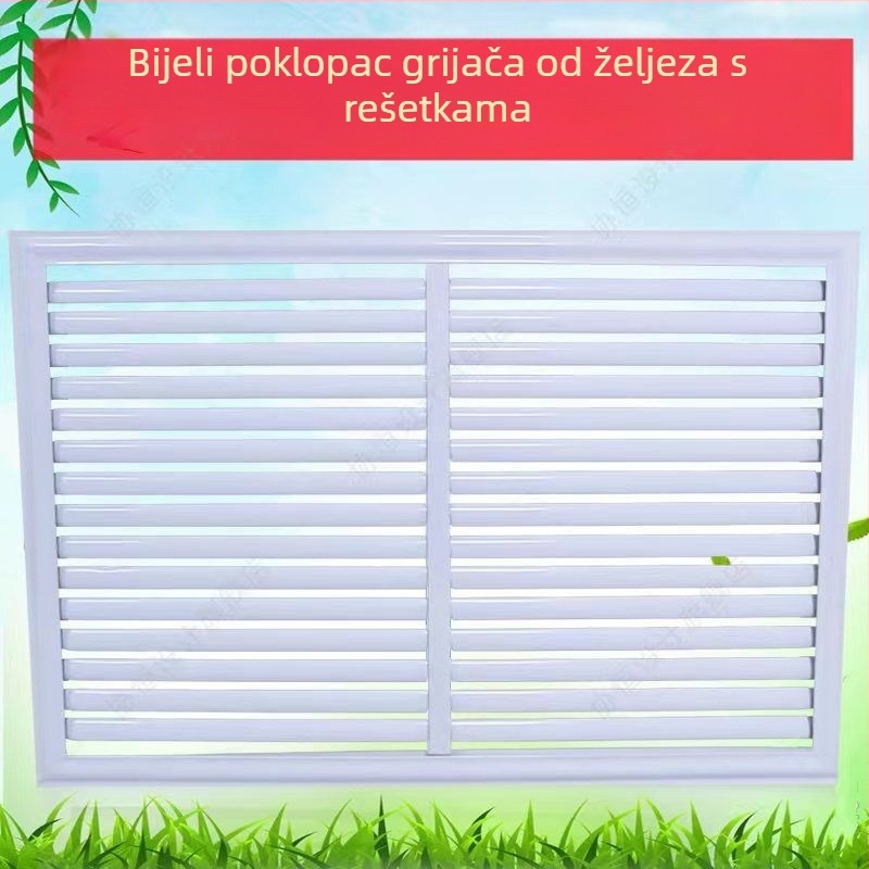 Poklop od aluminijske legure s lamelama za podno grijanje, poklop razdjelnika vode i rešetka za klima uređaj