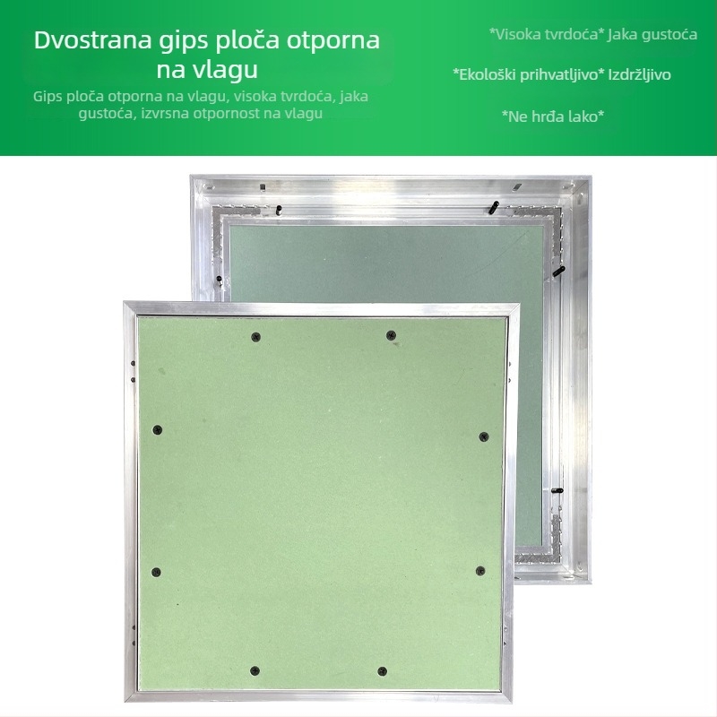 Skriveni pristupni panel za suhozidnu konstrukciju s aluminijskim vratima i magnetskim stropnim panelom, brzo otvaranje, vodootporan plafon