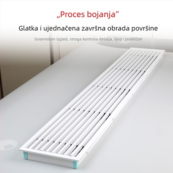 Po narudžbi linearni izlaz zraka od aluminijske legure, izuzetno uska i duga rešetkasta otvor, ABS anti-kapanje za klimatizacijski ispušni otvor