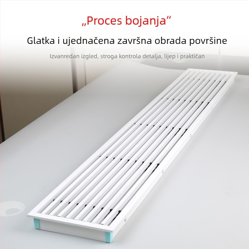 Po narudžbi linearni izlaz zraka od aluminijske legure, izuzetno uska i duga rešetkasta otvor, ABS anti-kapanje za klimatizacijski ispušni otvor