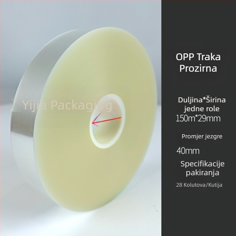 Prozirni OPP stroj za pakiranje s velikim rolom za plastičnu foliju, debljina 0,12 mm, snaga rastezanja 20 kg