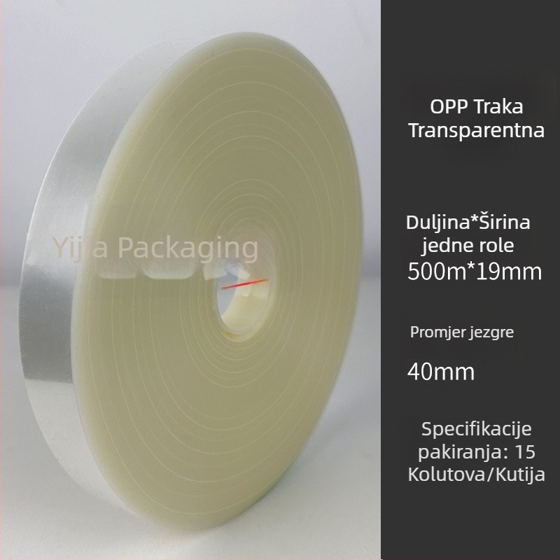 Prozirni OPP stroj za pakiranje s velikim rolom za plastičnu foliju, debljina 0,12 mm, snaga rastezanja 20 kg