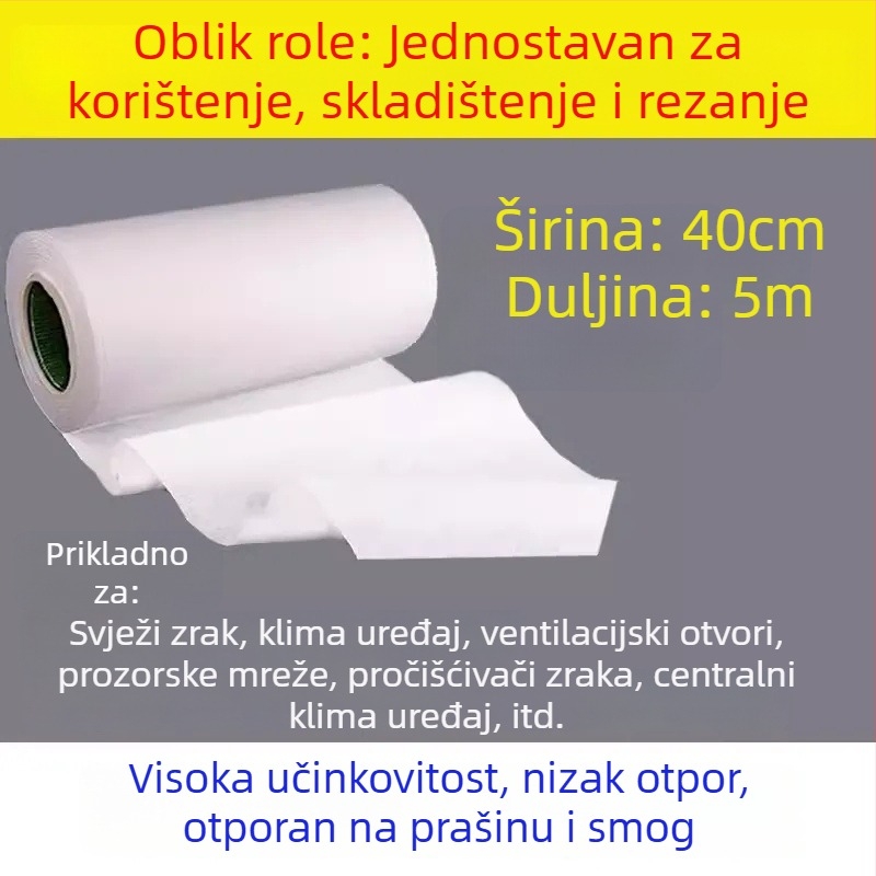 Haoyang antibakterijski filter za klima uređaj, mreža za zaštitu od prašine na ulazu zraka, početni filtrirajući pamuk
