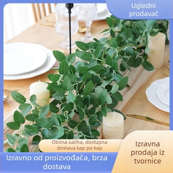 Buket svilenih listova ruže sa 36 grančica i 8 listova, rekviziti za fotografiju, vjenčanja i kućnu dekoraciju