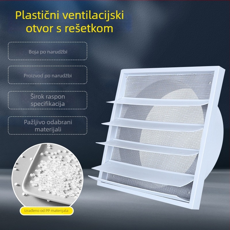 ABS plastični lamelirani ventil s dekorativnom rešetkom za klimatizaciju i grijanje