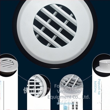 Kružni stropni difuzor od aluminijske legure, 6-8 inča, unutarnja klimatizacija, lamelarni dizajn
