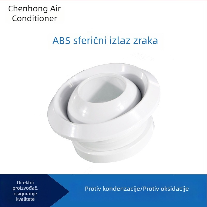 Chenhong ABS difuzor, sferni mlazni priključak, okrugli izlaz zraka