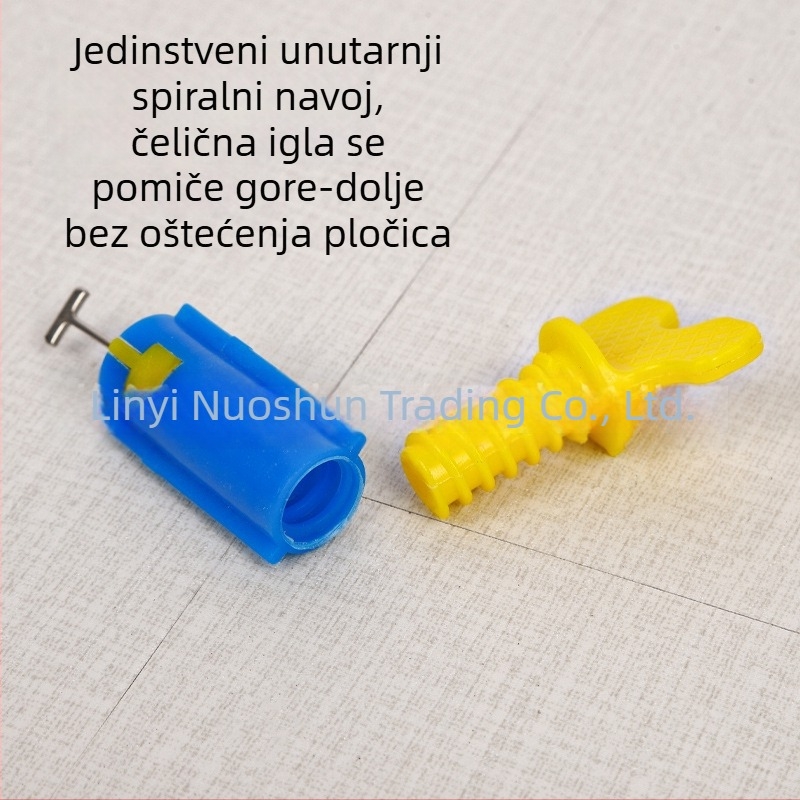 Jednoručni niveler za pločice s debljim materijalom, pozicioner pločica za zid s zamjenjivom iglom, alat za ugradnju pločica